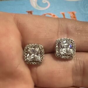 925 CZ Silver Stud Earrings